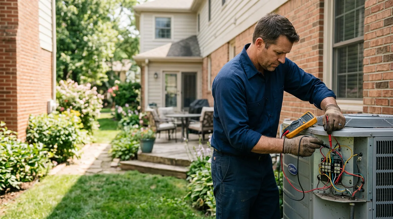 HVAC technician working near Clay City, KY
